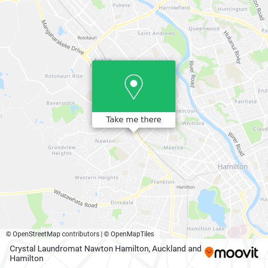 Crystal Laundromat Nawton Hamilton map