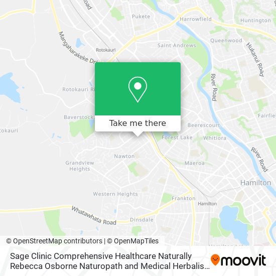 Sage Clinic Comprehensive Healthcare Naturally Rebecca Osborne Naturopath and Medical Herbalist map