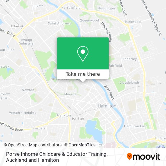 Porse Inhome Childcare & Educator Training map