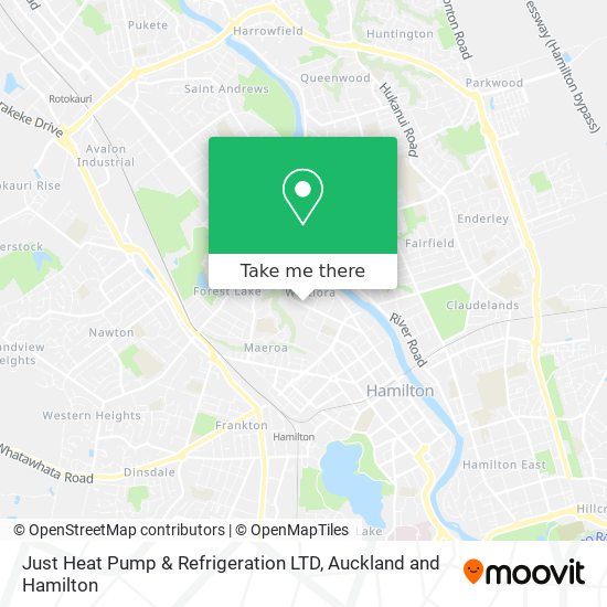 Just Heat Pump & Refrigeration LTD map