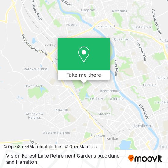 Vision Forest Lake Retirement Gardens map
