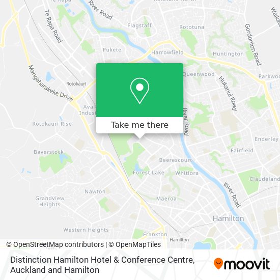 Distinction Hamilton Hotel & Conference Centre map