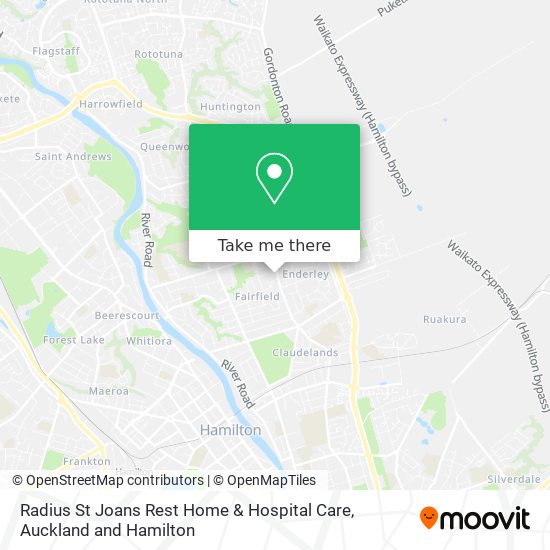 Radius St Joans Rest Home & Hospital Care map