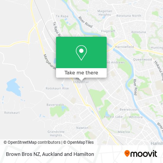 Brown Bros NZ map