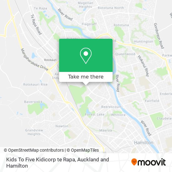 Kids To Five Kidicorp te Rapa map
