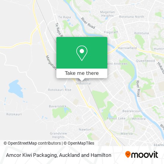 Amcor Kiwi Packaging map