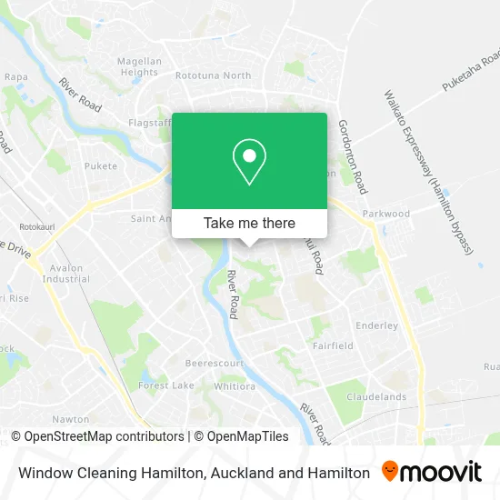 Window Cleaning Hamilton map