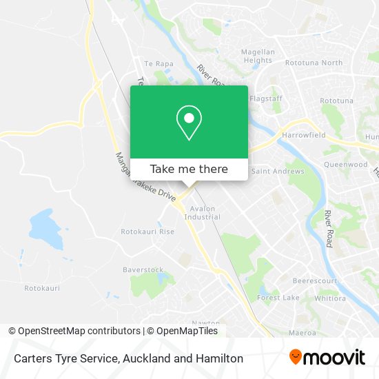 Carters Tyre Service map