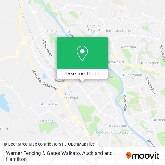 Warner Fencing & Gates Waikato map