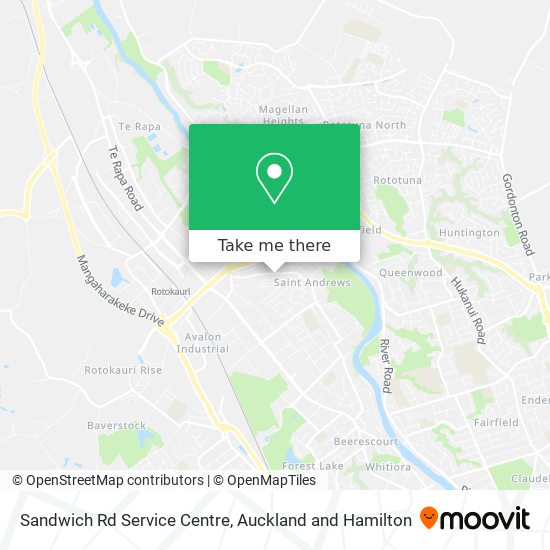 Sandwich Rd Service Centre map