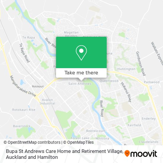 Bupa St Andrews Care Home and Retirement Village map