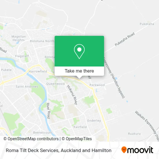 Roma Tilt Deck Services map