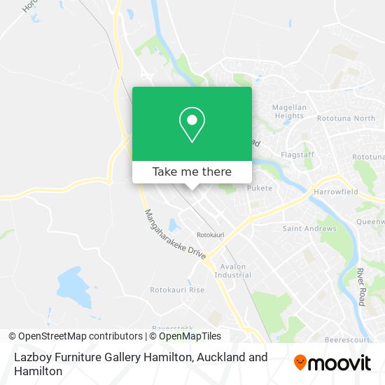 Lazboy Furniture Gallery Hamilton map