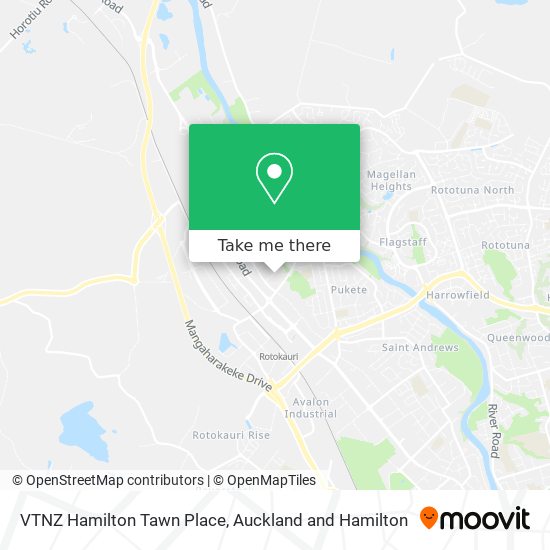 VTNZ Hamilton Tawn Place map