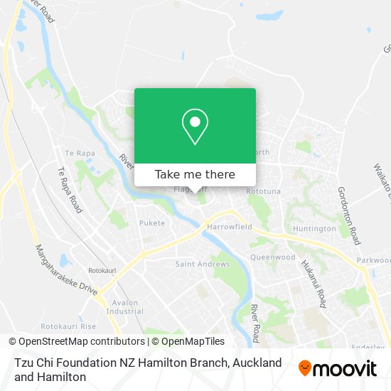 Tzu Chi Foundation NZ Hamilton Branch map