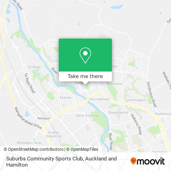 Suburbs Community Sports Club map