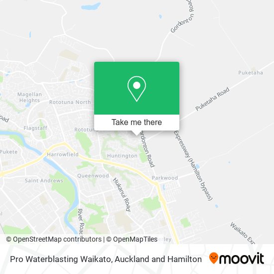 Pro Waterblasting Waikato map