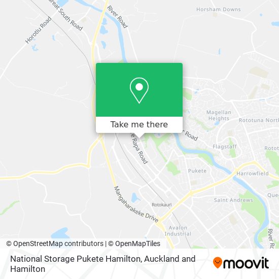 National Storage Pukete Hamilton地图