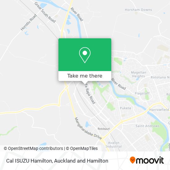 Cal ISUZU Hamilton map