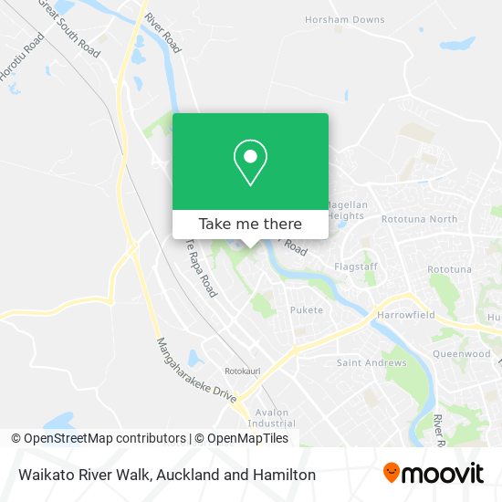 Waikato River Walk map
