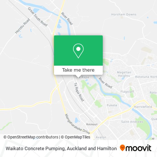 Waikato Concrete Pumping map