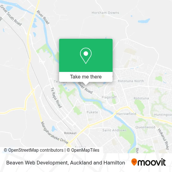 Beaven Web Development map