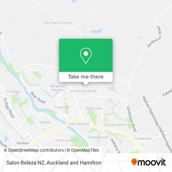 Salon Beleza NZ map