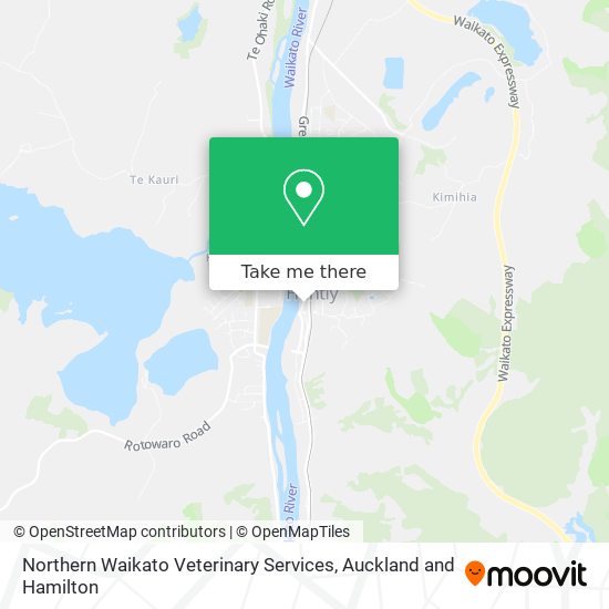 Northern Waikato Veterinary Services map