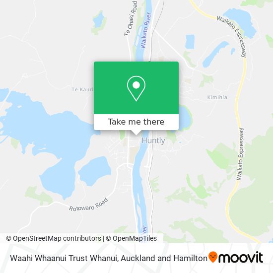 Waahi Whaanui Trust Whanui map