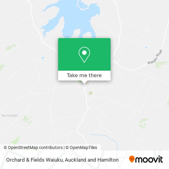 Orchard & Fields Waiuku map