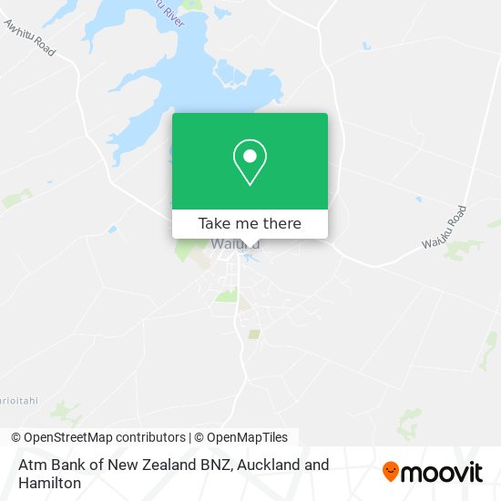 Atm Bank of New Zealand BNZ map