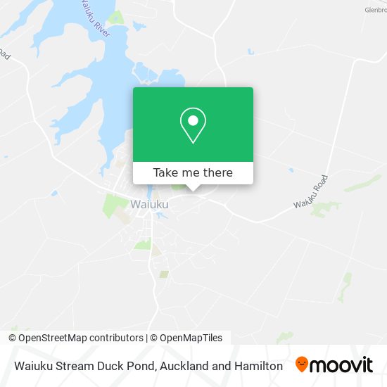 Waiuku Stream Duck Pond map