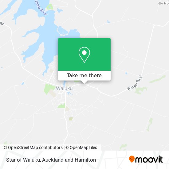 Star of Waiuku map