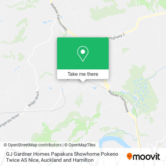 GJ Gardner Homes Papakura Showhome Pokeno Twice AS Nice map