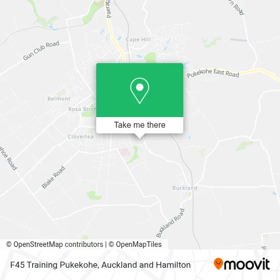 F45 Training Pukekohe map