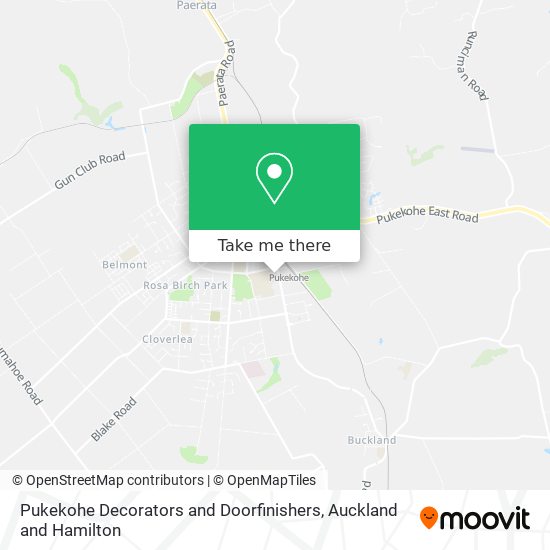 Pukekohe Decorators and Doorfinishers map