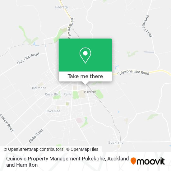 Quinovic Property Management Pukekohe map