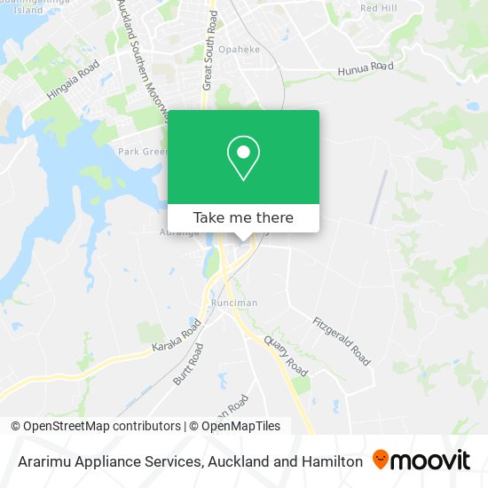 Ararimu Appliance Services map