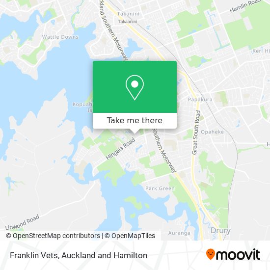 Franklin Vets map