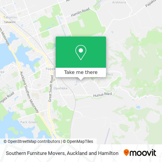 Southern Furniture Movers map