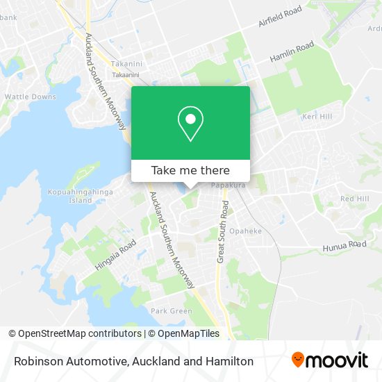 Robinson Automotive map