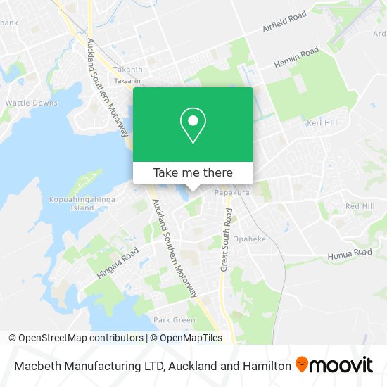Macbeth Manufacturing LTD map