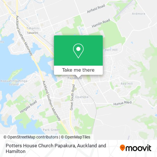 Potters House Church Papakura map