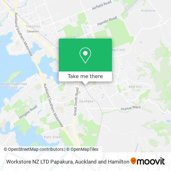 Workstore NZ LTD Papakura map