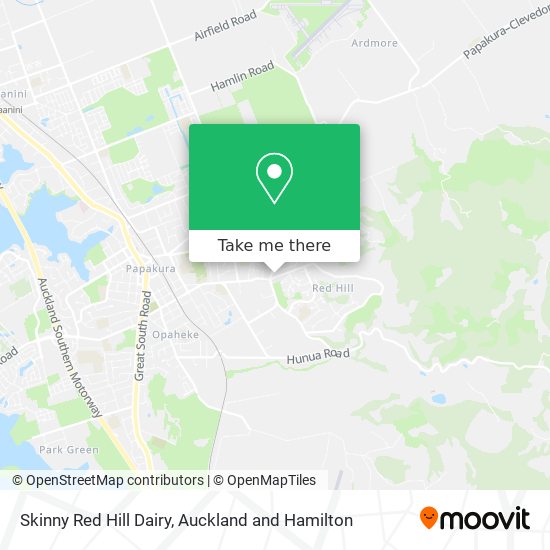 Skinny Red Hill Dairy map