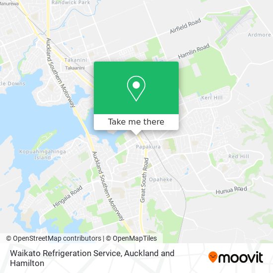 Waikato Refrigeration Service map