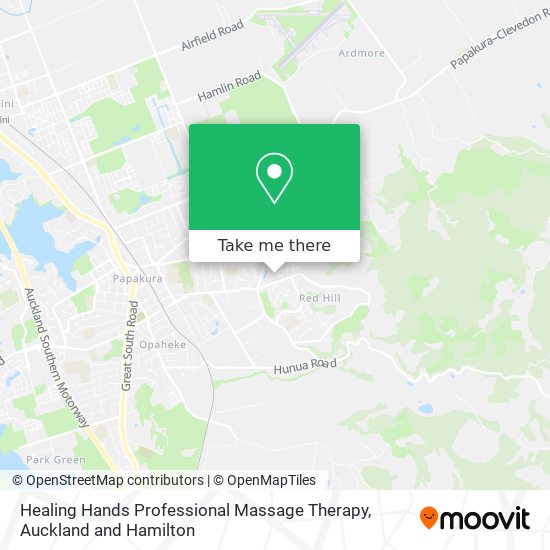 Healing Hands Professional Massage Therapy map