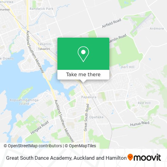 Great South Dance Academy map