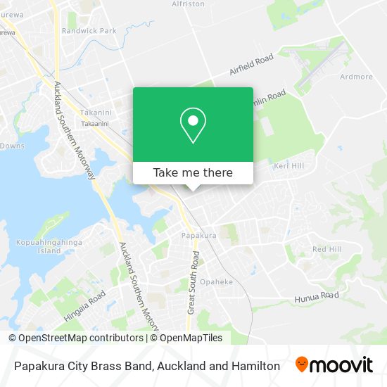 Papakura City Brass Band map