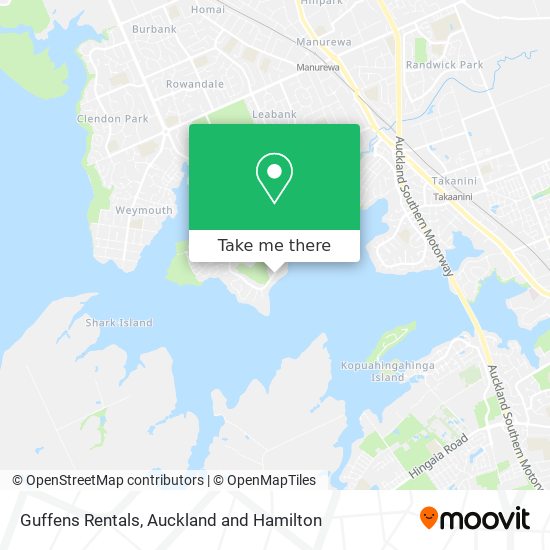 Guffens Rentals map